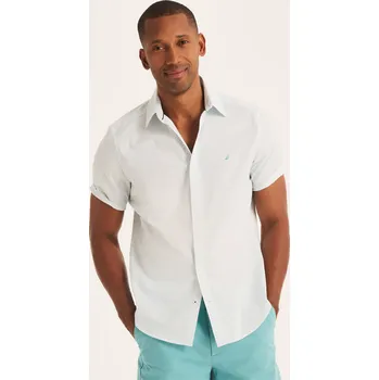 Pánská košile NAUTICA pánská košile s krátkým rukávem bílá XXL