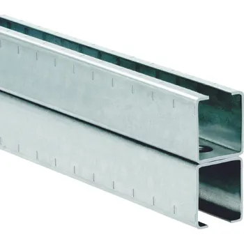 Stavební profil Montážní profil MS 38/80/2,0mm H zdvojený