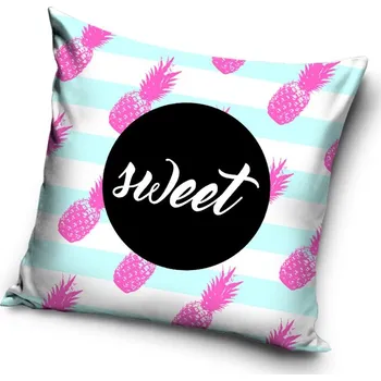 Polštář Povlak na polštářek Ananasy Růžové