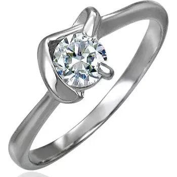 Prsten Snubní prsten s véčkovým úchytem - Velikost: 52