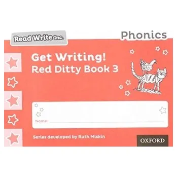 Cizí jazyk Read Write Inc. Phonics: Get Writing! Red Ditty Book 3 Pack of 10 - Miskin, Ruth