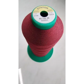 Nit Polyesterová niť sedlářská SYNTON 60 návin 5000 metrů - 788 vínová