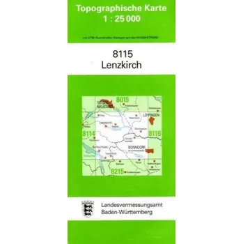 Topographische Karte Baden-Württemberg Lenzkirch
