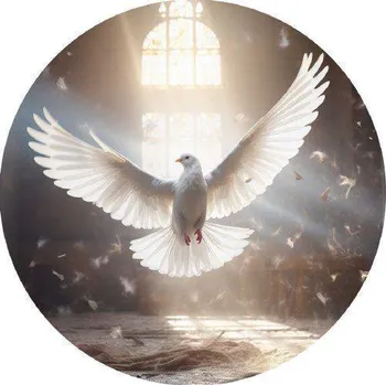 Jedlá dekorace na dort Jedlý papír holubice 19,5cm - PICTURE