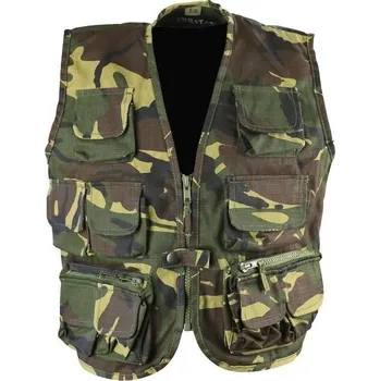 Airsoft KOMBAT UK Vesta taktická dětská maskovací DPM Woodland RipStop Kombat® Tactical Velikost: 7-8 roků