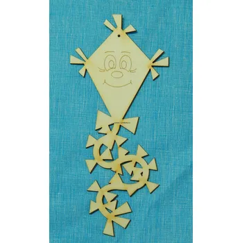 Překližka Výřez z překližky, S74/OP10373, LÉTAJÍCÍ DRAK, 23x10,3cm, 1ks