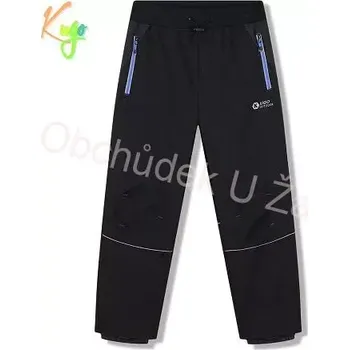 Chlapecké kalhoty Dětské softshellové kalhoty černé KUGO HK5657 (Softshellové kalhoty nezateplené, slabé)