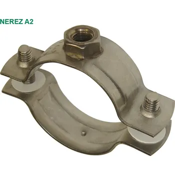 Instalatérský materiál Objímka dvoušroubová 32-35mm 1" M8 T3 NEREZ A2