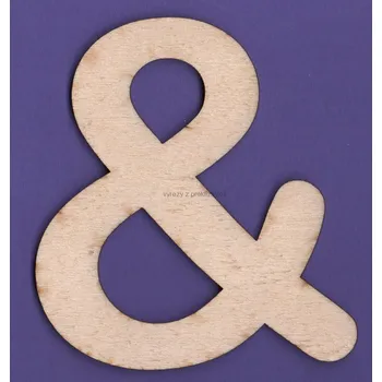 Překližka Výřez z překližky, PIS10, AMPERSAND-patkové, 9,5cm, 1ks