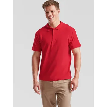 Pánské červené polo tričko Original Polo Friut of the Loom Fruit of the Loom červená 2467342