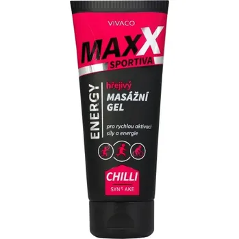 Masážní přípravek MAXX ENERGY MASÁŽNÍ GEL HŘEJIVÝ CHILLI