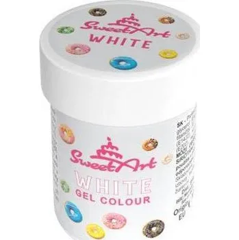 Potravinářské barvivo SweetArt dekorativní gelová barva White (30 g)