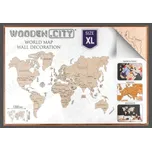 Dřevěná mapa světa XL 120x80cm