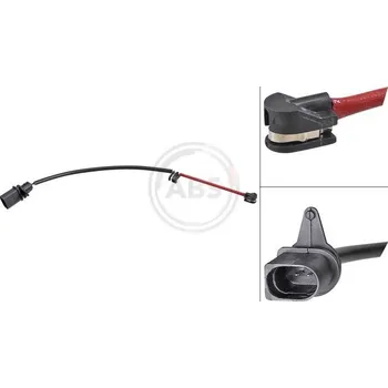 Brzdová destička Výstražný kontakt, opotřebení obložení A.B.S. ABS39772