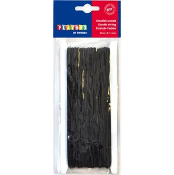 Gumička 25m x 1mm - černá