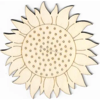 Stavební deska Výřez z překližky, K34, SLUNEČNICE, 12,5cm, 1ks