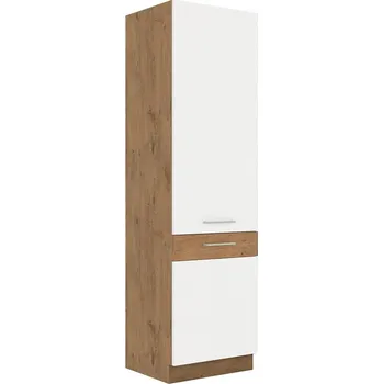 Kuchyňská skříňka Dřevěná kuchyňská skříňka Woodline 60 DK-210 2F, Barva: Dub lancelot / bíly lesk MIRJAN 5902928821147