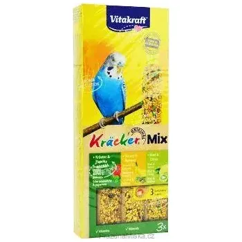 Krmivo pro ptáka Vitakraft Bird Kräcker Andulka fig/sesam/kiwi tyč 3ks