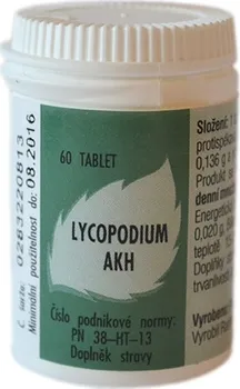 Homeopatikum AKH Lycopodium 60 tbl.