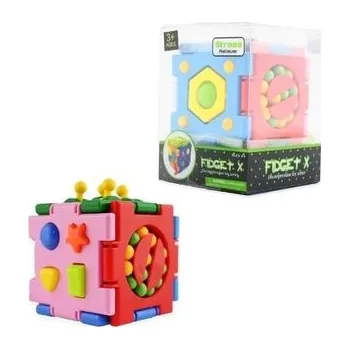 Hlavolam Sensoryczna kostka 7cm MIX