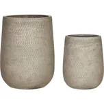 Květináče House Doctor ARDO V.36/49cm SET/2ks krémové