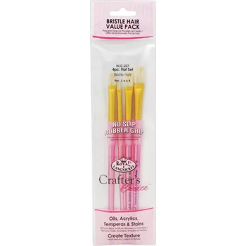 Umělecký štětec Malířské štětce 4 ks, ploché 2,4,6,8 (44842)