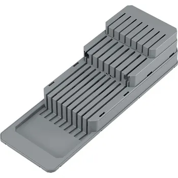 Šedý úložný systém na nože Metaltex ID_1436563