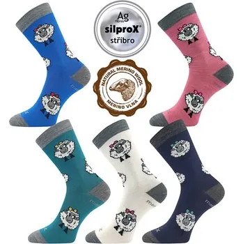 Dětské ponožky VoXX VLNĚNKA DĚTSKÁ tmavě modrá 35-38 (23-25)