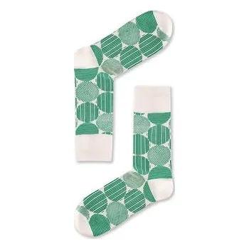 Pánské ponožky Ponožky LØVE+FUN SOCKS - ROUNDY SERIES GREEN ROUNDY SERIES GREEN 40-43