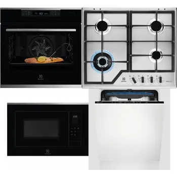 Set domácích spotřebičů ELECTROLUX KOBCS31X + ELECTROLUX KGS64362XX + ELECTROLUX LMS4253TMX + ELECTROLUX EES48200L