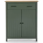 Vysoká komoda z borovicového dřeva v zeleno-přírodní barvě 90x110 cm Miranda – Marckeric ID_1347093