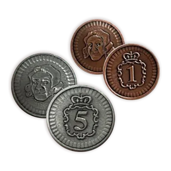 Příslušenství k deskovým hrám Cranio Creations Newton - Kovové mince