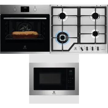 Set domácích spotřebičů ELECTROLUX KOFGH70TX + ELECTROLUX KGS64362XX + ELECTROLUX EMS4253TEX