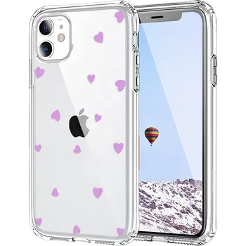 Pouzdro na mobilní telefon Tenký silikonový ochranný kryt s ochranou fotoaparátu srdce pro iPhone 14 Pro Max Barva: Fialová