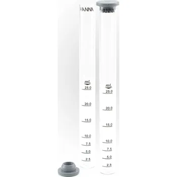 Zkumavka Sada 2 odměrných válců, (skleněných s víčkem) ,25ml