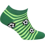 Chlapecké kotníkové ponožky WOLA FOTBALOVÉ MÍČE zelené Velikost: 36-38