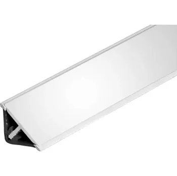 Kuchyňská pracovní deska Lišta k pracovní desce těšnicí trojúhelník bílá lesk 15x4000 mm