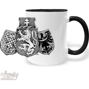 Hrnek - znak Československé legie Barva: Černá