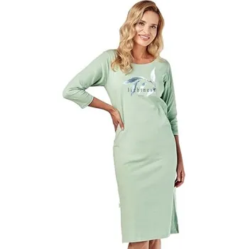 Dámská noční košile Dámská noční košile Olympia 2996/31 TARO zelená světlá S