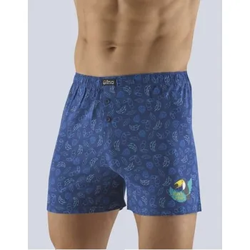 Trenýrky Pánské trenky volné GINO 75135P lékořice tm. modrá S/M