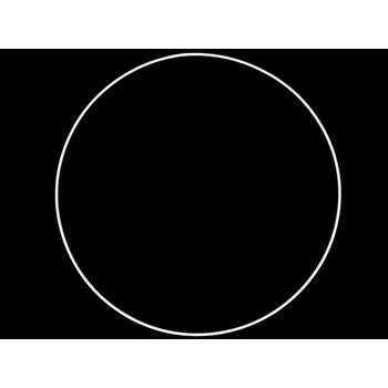 Lapač snů Kovový kruh na lapač snů - průměr 26 cm, bílý