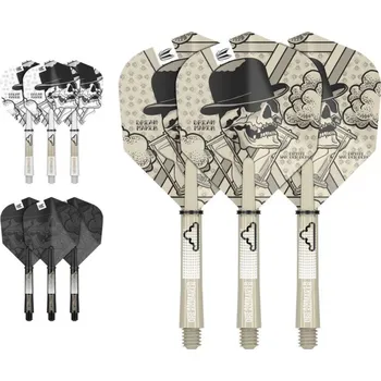 Příslušenství pro šipky Target - darts Sada letek a násadek - Ink - Dimitri Van Den Bergh - midi