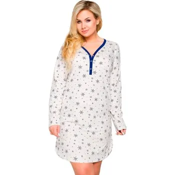 Dámské noční prádlo Dámská noční košile Tamara 2127/71 TARO šampaň (ecru) 3XL