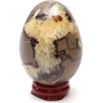 Drahý kámen Magieprirody.cz Septárie dračí vejce 66 mm 208 g + dřevěný podstavec #C33