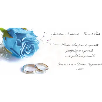 Svatební dekorace Svatební oznámení - DL - 001