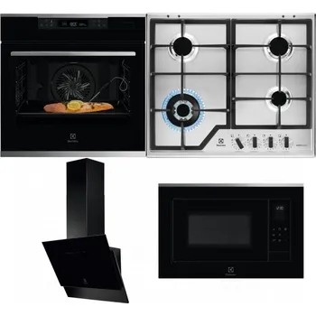 Set domácích spotřebičů ELECTROLUX KOBCS31X + ELECTROLUX KGS64362XX + ELECTROLUX LFV616K + ELECTROLUX LMS4253TMX