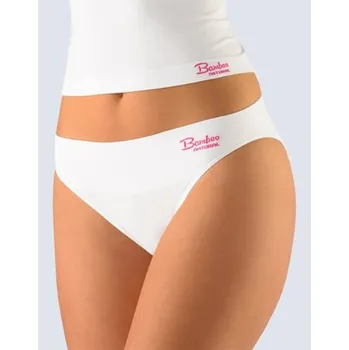 Kalhotky Kalhotky klasické s úzkým bokem GINA Bamboo 00027P bílá purpurová L/XL