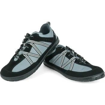 Pánská treková obuv ZAQQ SEEQ 37-48 VELUR/MESH Broušená kůže, prodyšná síťovina Černá 44