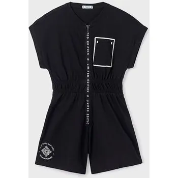 dívčí kraťasový letní černý overal Mayoral 6861-11 velikost 164