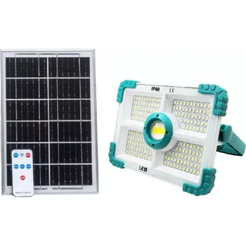 Venkovní osvětlení SOLAR S188 Solární LED osvětlení čistá bílá s dálkovým ovladačem (Solární reflektor - výstražné světlo)